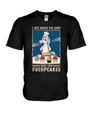 unicorn I just baked you some V-Neck T-Shirt tile