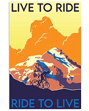 cycling live to ride poster 11x17 Poster front