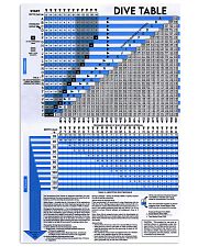 Scuba diving planner table pt mttn ntv 16x24 Poster front
