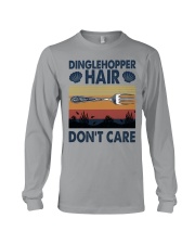 mermaid dinglehopper hair dont care Long Sleeve Tee tile