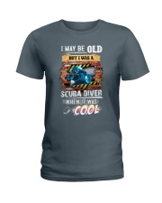 scuba diving cool Ladies T-Shirt tile