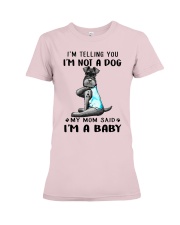 miniature schnauzer im telling you Premium Fit Ladies Tee tile