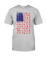 skiing us flag icon Classic T-Shirt tile