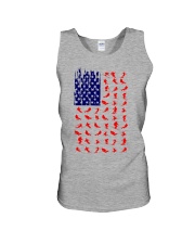 skiing us flag icon Unisex Tank tile