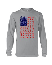 skiing us flag icon Long Sleeve Tee tile