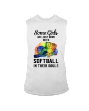 softball girl soul Sleeveless Tee tile