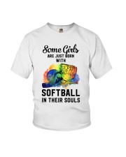 softball girl soul Youth T-Shirt tile
