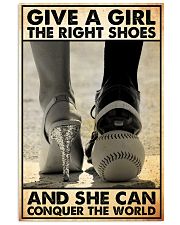 softball give girl right shoes pt phq nth 11x17 Poster front