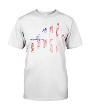 motocrosse sublimation designs american flag Premium Fit Mens Tee tile