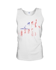 motocrosse sublimation designs american flag Unisex Tank tile