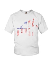 motocrosse sublimation designs american flag Youth T-Shirt tile