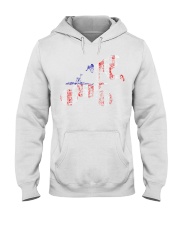 motocrosse sublimation designs american flag Hooded Sweatshirt tile