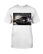 dodge charger police car ride called life poster t Premium Fit Mens Tee tile