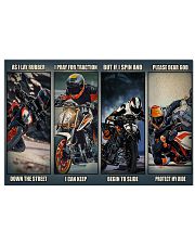Motorbike rider god Duk KT as i lay dvhh ngt 24x16 Poster front