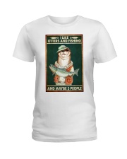otters and fishing and mayb 3 people phq nna Ladies T-Shirt tile