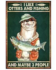 otters and fishing and mayb 3 people phq nna Vertical Poster tile