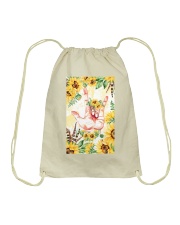 sign-languate-sunflower-case Drawstring Bag thumbnail
