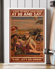 Motorcycle couple 80 old pt btn dqh 11x17 Poster lifestyle-poster-4