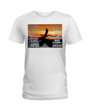 Skiing silhouette today pt dvhh ntv Ladies T-Shirt tile