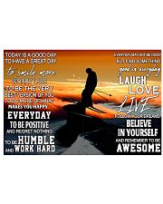 Skiing silhouette today pt dvhh ntv 17x11 Poster front
