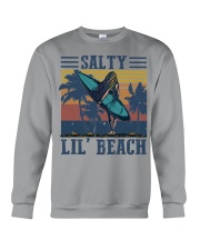 surfing salty lil beach Crewneck Sweatshirt tile