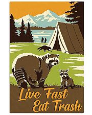 Live Fast Eat Trash hiking 11x17 Poster front