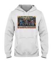easy rder hrly dvdsn not a gang poster ttb ngt Hooded Sweatshirt tile