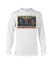 easy rder hrly dvdsn not a gang poster ttb ngt Long Sleeve Tee tile