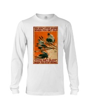 old man skiing 3 dont get old pt lqt nna Long Sleeve Tee tile