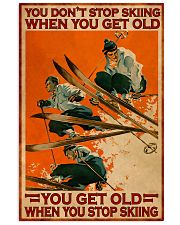 old man skiing 3 dont get old pt lqt nna 11x17 Poster front