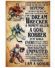 hockey goalkeeper i stand pt lqt nna 11x17 Poster front