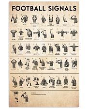 football hand signals pt phq ntv Vertical Poster tile