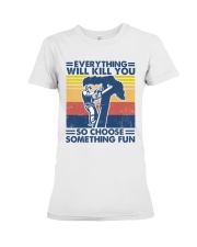 arborist something fun Premium Fit Ladies Tee tile