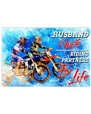 dirt bike riding partners for life 17x11 Poster front
