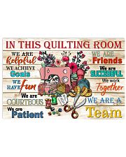 Quilting room team poster 17x11 Poster front