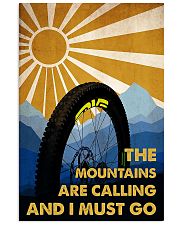 cycling the mountains are calling poster 11x17 Poster front