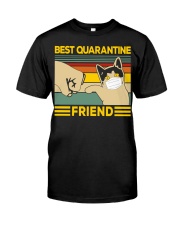 cat best quarantine friend Classic T-Shirt front