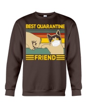 cat best quarantine friend Crewneck Sweatshirt tile