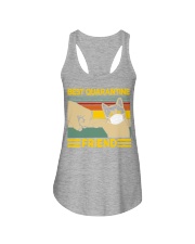 cat best quarantine friend Ladies Flowy Tank tile