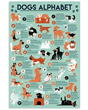 dog alphabet poster phq-nna 24x36 Poster front