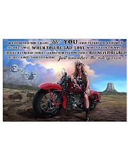 Biker girl the ride goes on pt dvhh ngt 24x16 Poster front