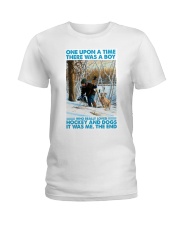 boy love hockey dogs once upon phq nna Ladies T-Shirt tile
