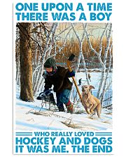 boy love hockey dogs once upon phq nna 11x17 Poster front