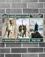 mountain climbing life is like pt mttn nna 17x11 Poster poster-landscape-17x11-lifestyle-18