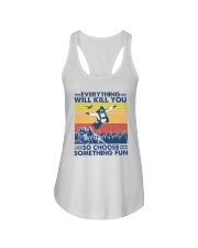skydiving something fun Ladies Flowy Tank tile