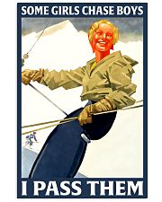 skiing girl i pass them 11x17 Poster front