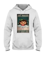 hedgehog naked pt phn ngt Hooded Sweatshirt tile