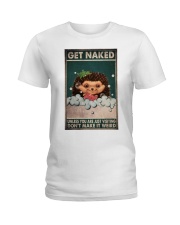hedgehog naked pt phn ngt Ladies T-Shirt tile
