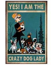 dog crazy dog lady poster 24x36 Poster front