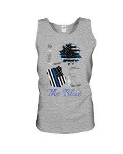 Love the blue police Unisex Tank tile